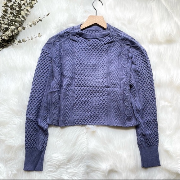 Shopbop Sokie Collective Tank Sweater Long Sleeve Purplish Blue Large NWT - Picture 9 of 13